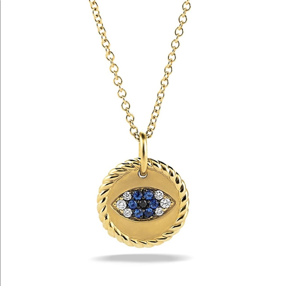David Truman evil eye necklace